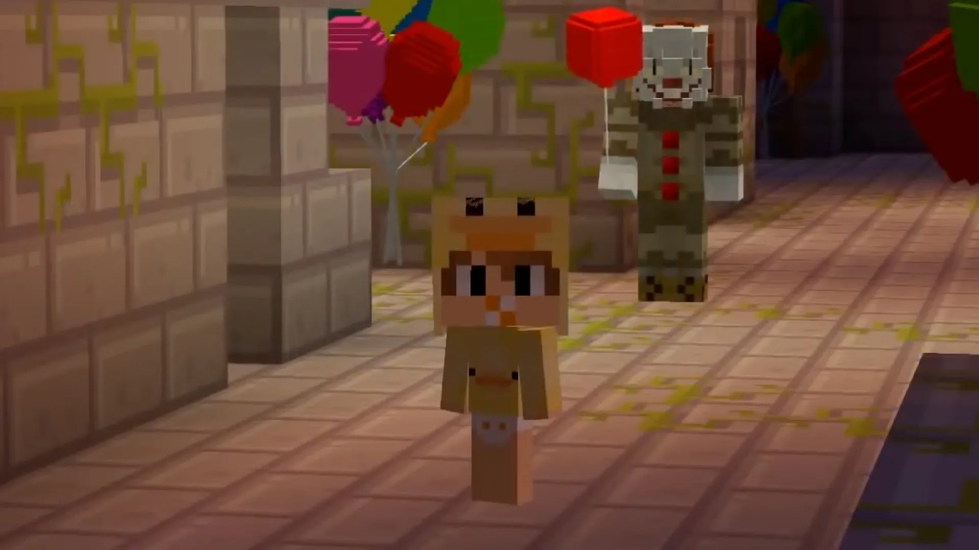 Scary Minecraft Clowns with Pennywise!