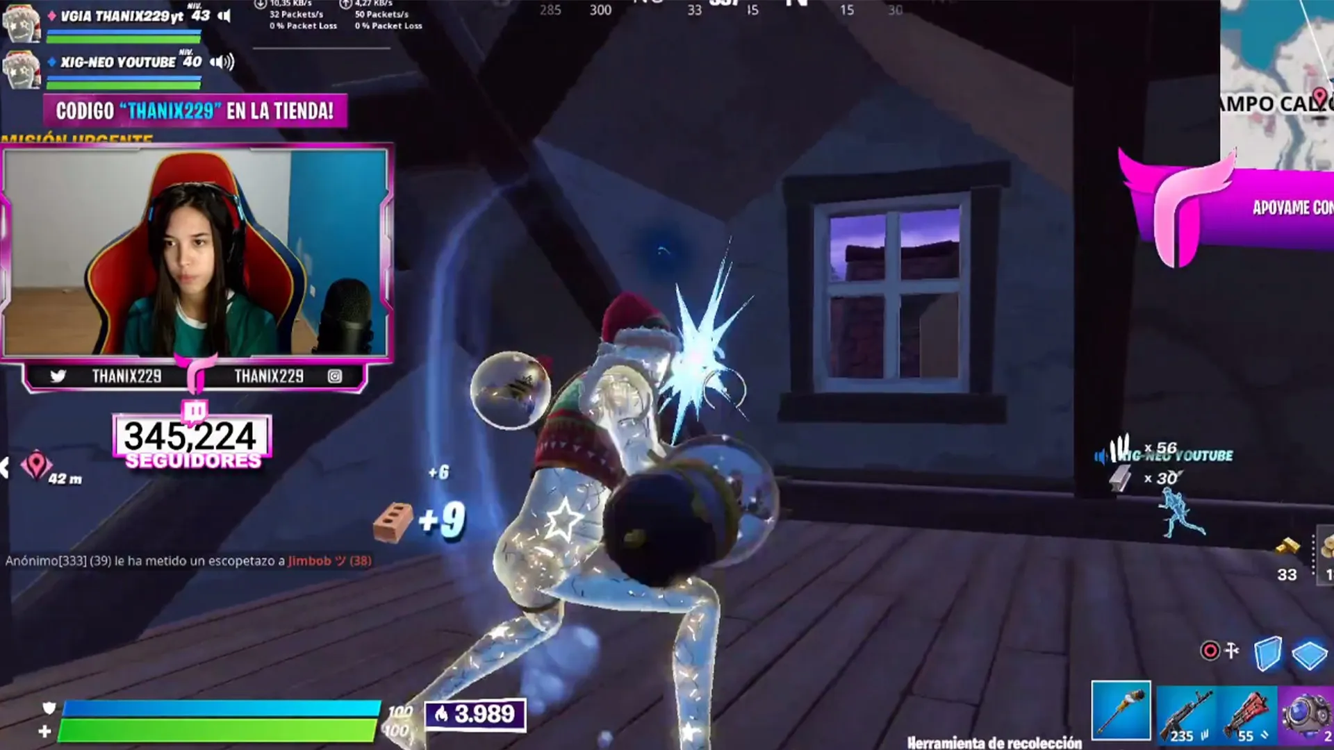 La jugadora Femenina de Fortnite De Estreno (ThaNix229)