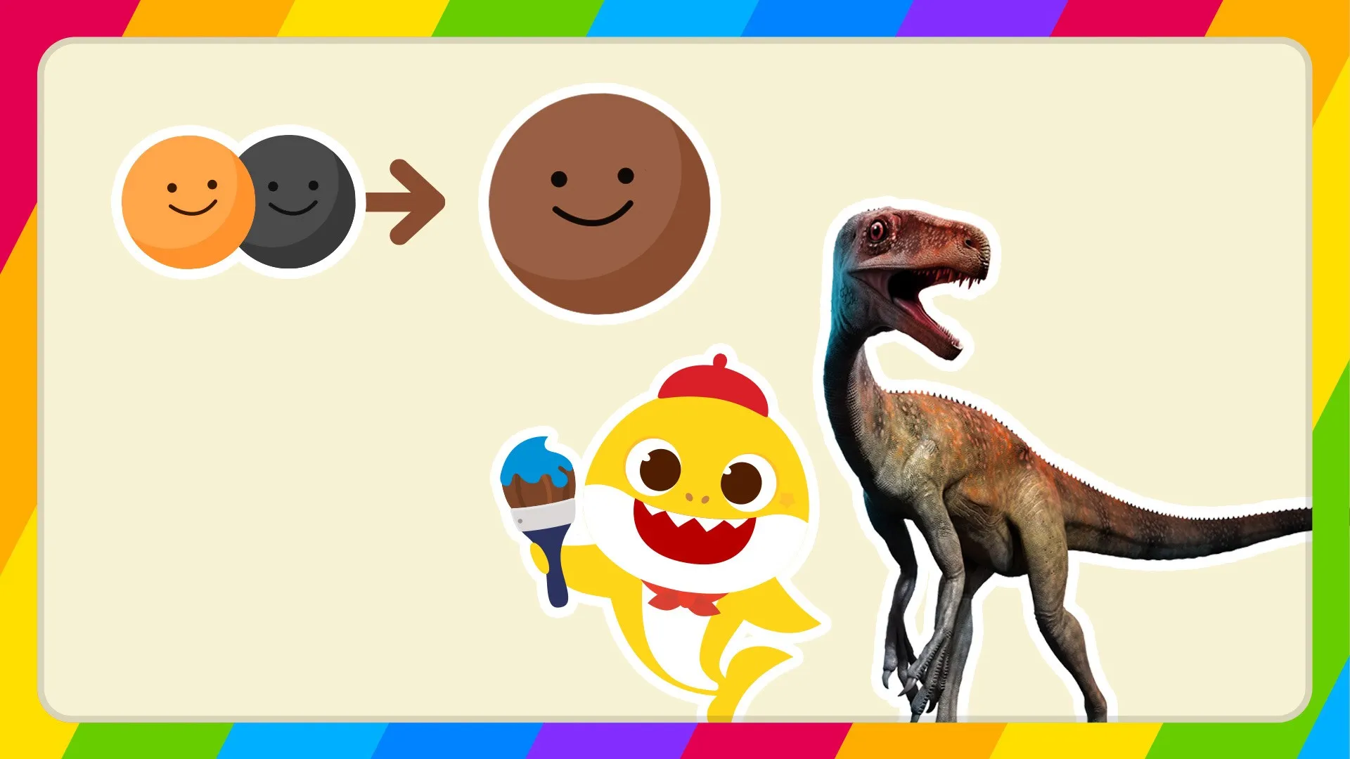 Aprenda Cores com o Bebê Tubarão