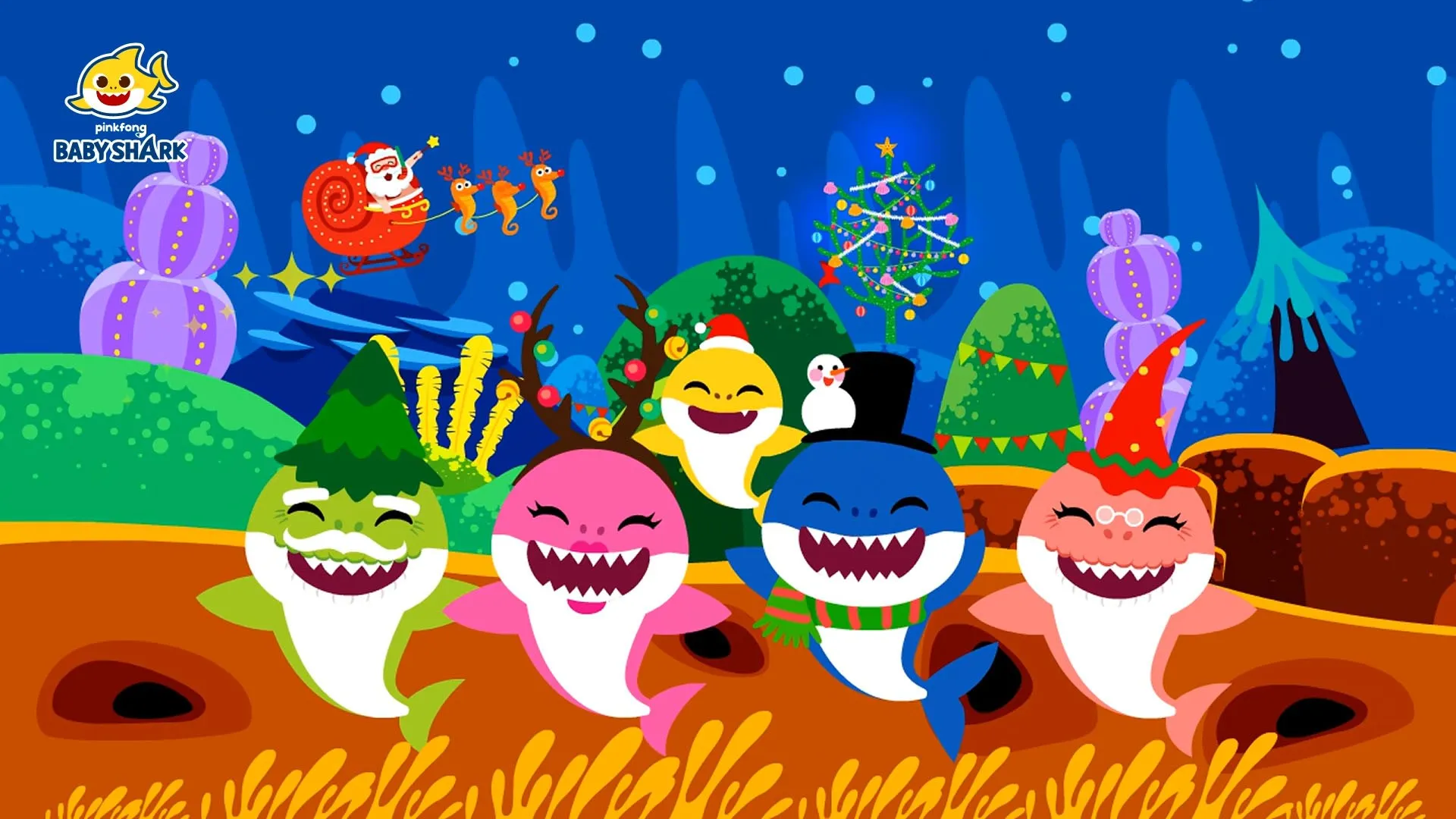 ¡Feliz Navidad con Tiburón Bebé!
