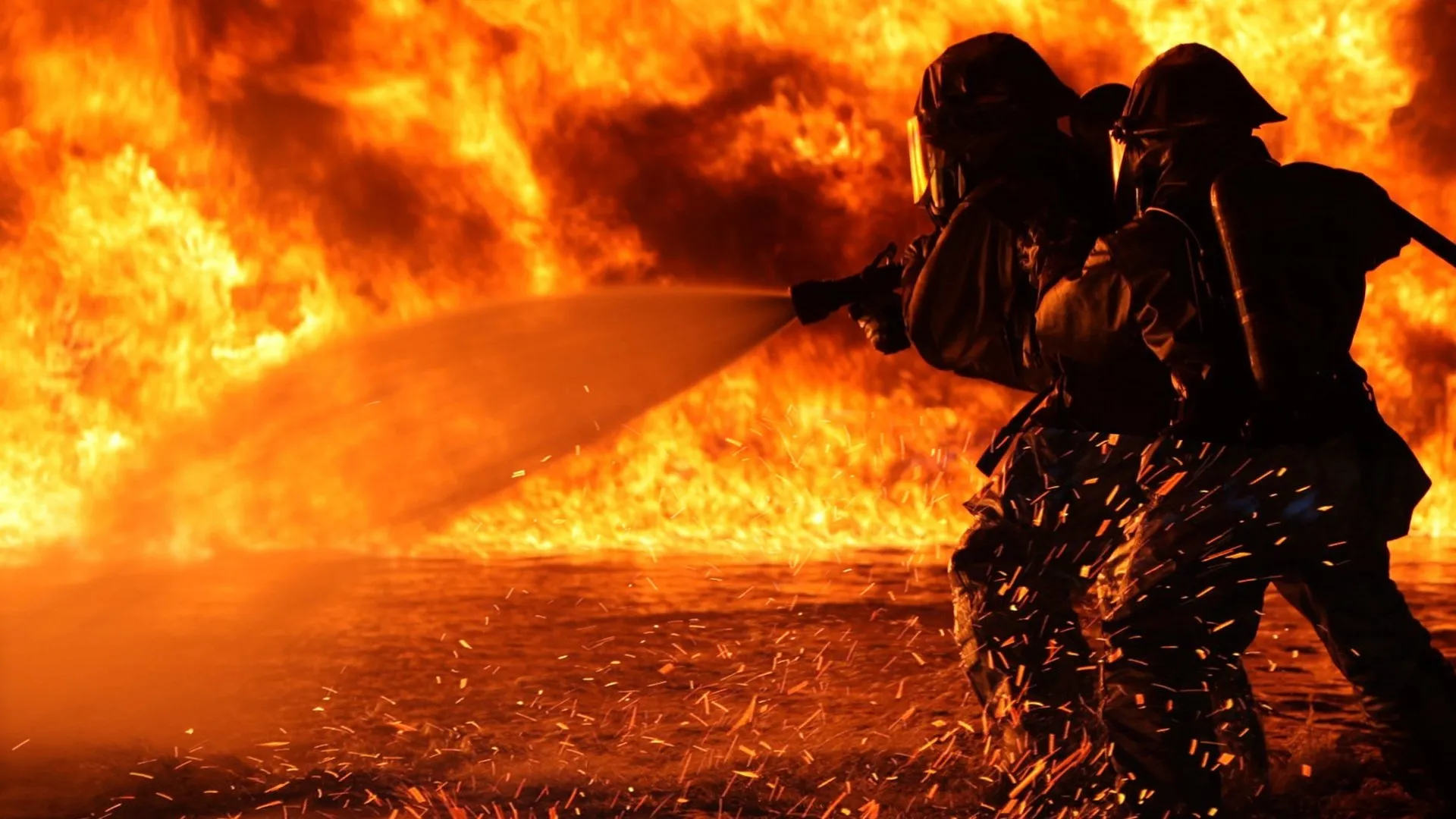 Firefighters in the Heart of Danger