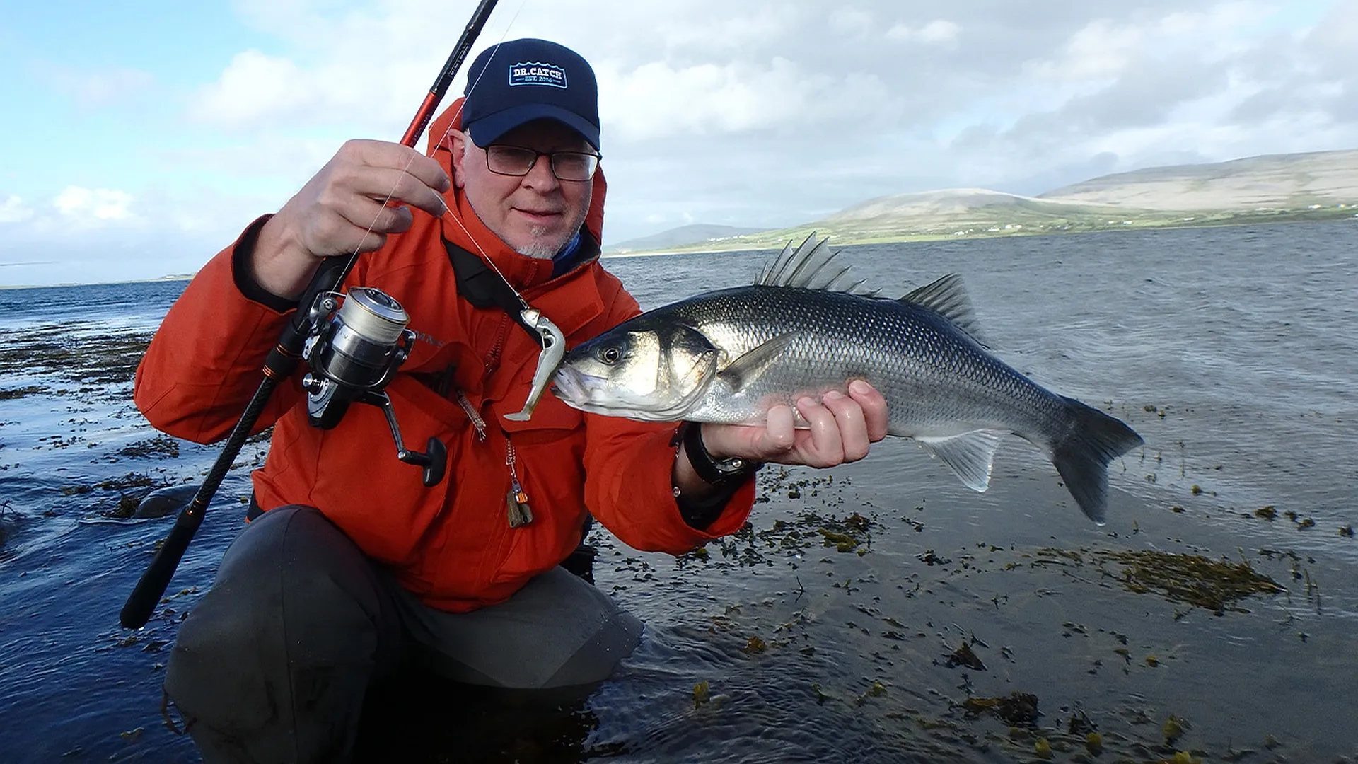 Wolfsbarsch Action am Wild Atlantic Way