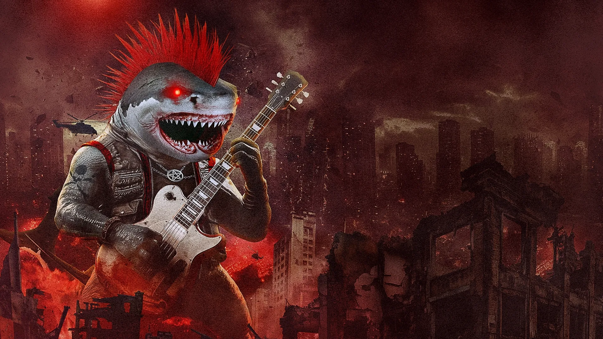 Kaiju Glam Metal Shark Attack