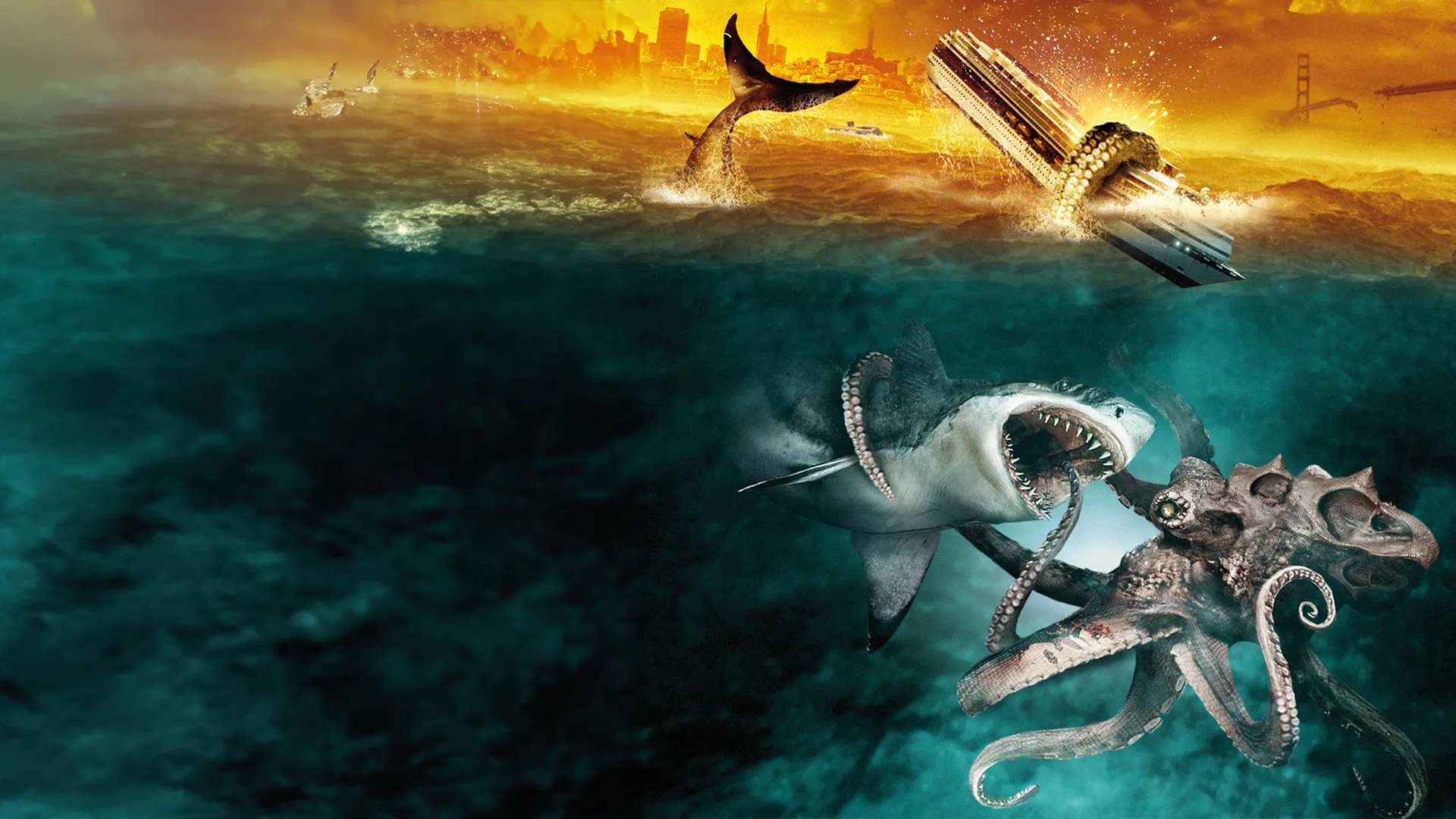 Mega Shark vs. Giant Octopus