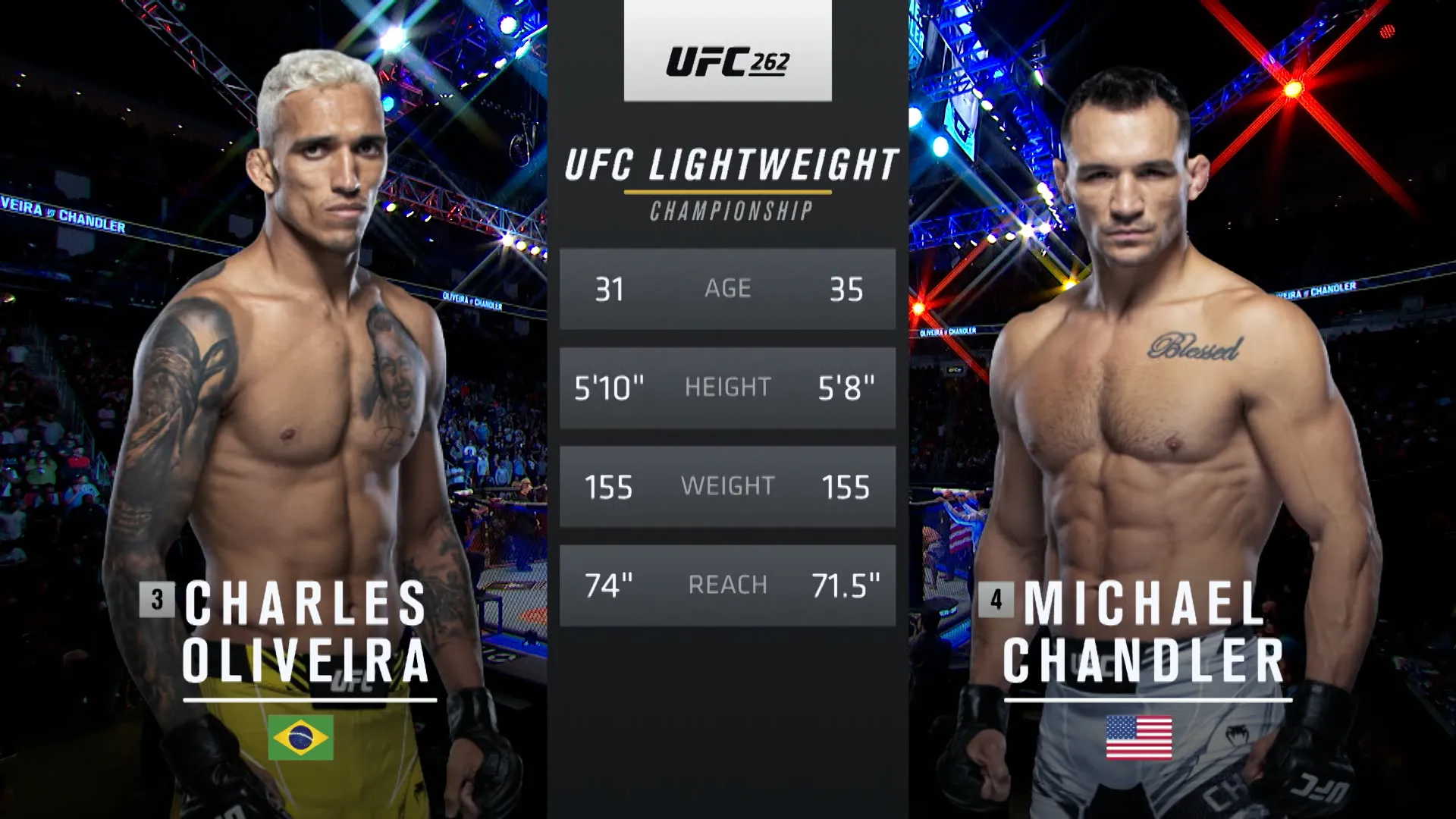262: Charles Oliveira vs. Michael Chandler Main Card