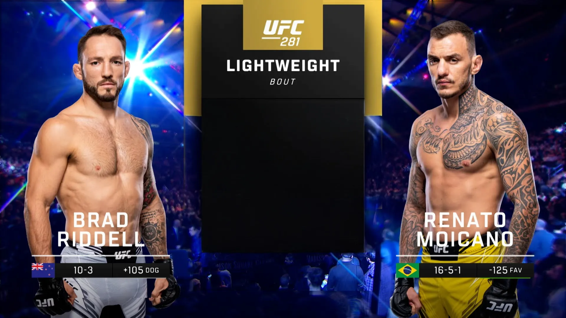 281: Brad Riddell vs. Renato Moicano Prelims