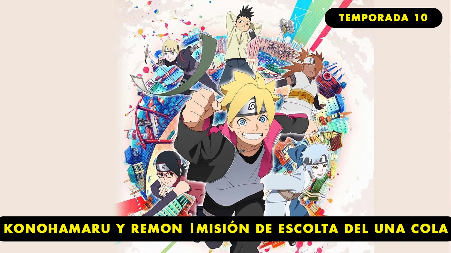 Boruto - Konohamaru y Remon |Misión de escolta del Una Cola
