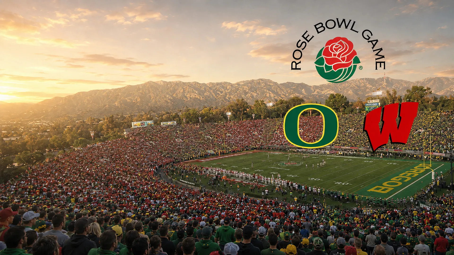2020 Rose Bowl Oregon vs Wisconsin