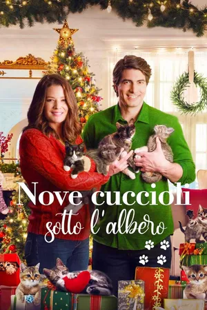 Nove cuccioli sotto l'albero