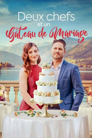 Deux chefs et un gâteau de mariage