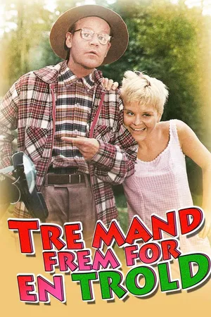Tre mand frem for en trold